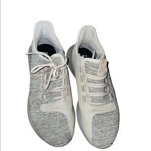 Tan Adidas sneakers